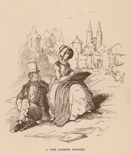 Illustrazione per Vanity Fair di Thackeray da English School