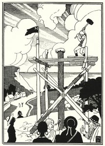 Illustrazione per Le avventure del barone di Münchhausen (incisione) da English School