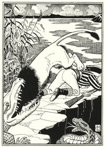 Illustrazione per Le avventure del barone di Münchhausen (incisione) da English School