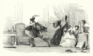 Illustrazione per il balletto, Le Diable boiteux, o Il Diavolo su Due Bastoni (incisione) da English School
