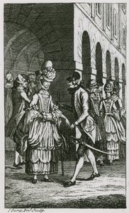 Illustrazione in Harriss List, edizione del 1773 da English School