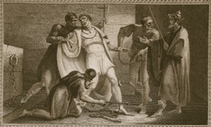 Imprigionamento di Stefano, illustrazione da La storia d