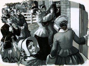 Nel 1848 Elizabeth Cady Stanton organizzò un incontro delle suffragette a New York da English School