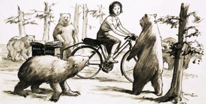 Nel 1957, la minuta Louis Sutherland realizzò il suo sogno di girare il mondo in bicicletta