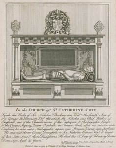 Nella Chiesa di St Catherine Cree, giace il corpo di Sir Nicholas Throkmorton