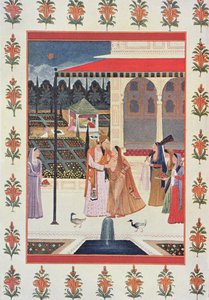 Nel palazzo di Harun Al-Rashid, illustrazione da 