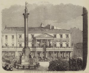 Inaugurazione da parte del Papa della Colonna dell