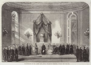 Inaugurazione della Albert Hall, Royal College of Surgeons, Dublino (incisione) da English School