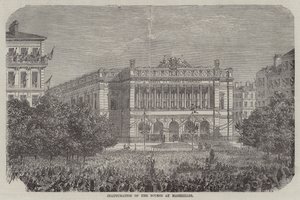 Inaugurazione della Borsa di Marsiglia (incisione)