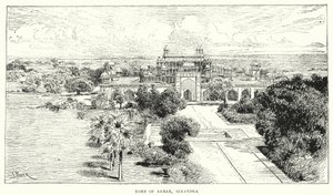 India: Tomba di Akbar, Sikandra da English School