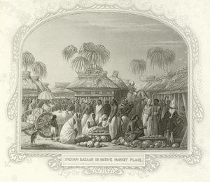 Bazar indiano o mercato locale