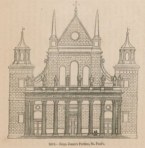 Portico di Inigo Jones, Cattedrale di San Paolo, Londra da English School