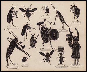 Insetti che suonano strumenti musicali