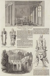 Interessante scoperta di tombe greche a Canosa (incisione) da English School
