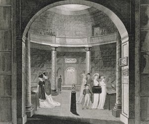 Veduta interna del Museo Leveriano, 1806 da English School
