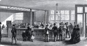 Interno della Banca del Bambino da English School