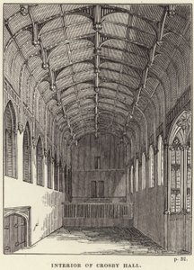 Interno di Crosby Hall a Chelsea da English School