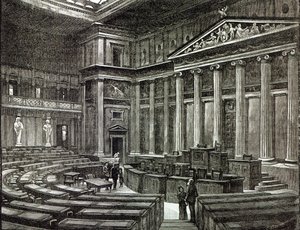 Interno delle Case del Parlamento, Vienna, da 