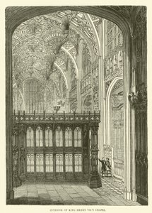Interno della Cappella di Enrico VII da English School