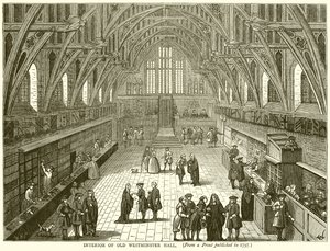 Interno della Vecchia Westminster Hall da English School
