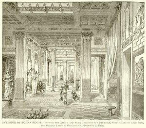 Interno di una casa romana da English School