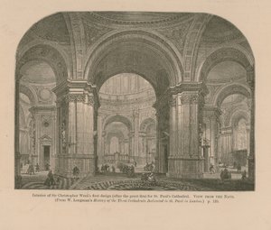Interno del primo progetto di Sir Christopher Wren da English School