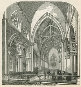 Interno della Chiesa di St Mary a Stoke Newington da English School