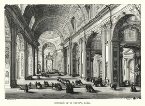 Interno di San Pietro, Roma da English School
