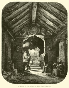 Interno di una Tomba Etrusca vicino a Perugia da English School