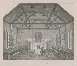 Interno di una delle aule della scuola di Lady Owen da English School