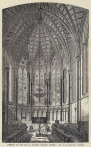 Interno della Cappella, Exeter College, Oxford da English School