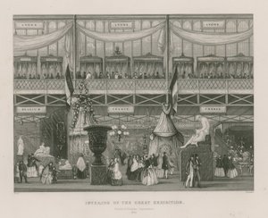 Interno della Grande Esposizione, 1851, Dipartimento Francese e Belga da English School