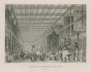 Interno della Grande Esposizione, 1851, dal Tempio di Dante da English School
