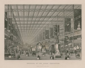 Interno della Grande Esposizione, 1851, dal Transetto guardando a ovest da English School