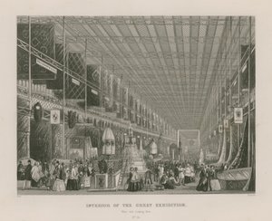 Interno della Grande Esposizione, 1851, estremità ovest guardando a est da English School