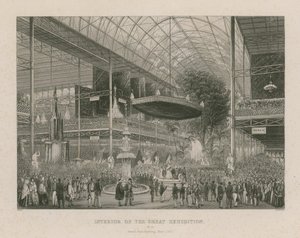 Interno della Grande Esposizione, Grande Inaugurazione di Stato, 1 maggio 1851 da English School