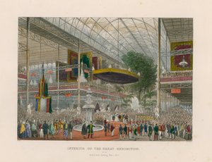 Interno della Grande Esposizione, Grande Apertura di Stato, 1 maggio 1851 da English School