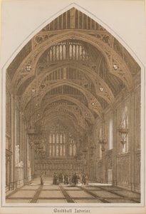 Interno del Guildhall, Londra da English School