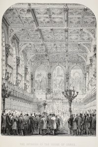 Interno della Camera dei Lord da English School