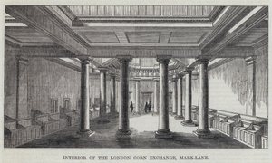 Interno della London Corn Exchange, Mark-Lane