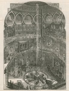 Interno del Panopticon, Leicester Square, Londra da English School