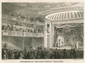 Interno del Teatro Sans Pareil (Teatro Adelphi), Londra