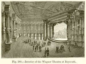 Interno del Teatro Wagner a Bayreuth da English School