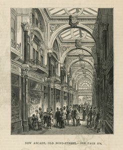 Interno della nuova galleria su Old Bond Street da English School
