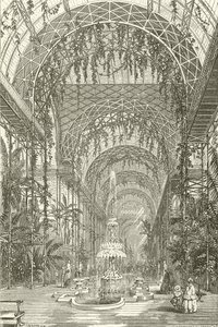 Vista interna del Crystal Palace, Sydenham