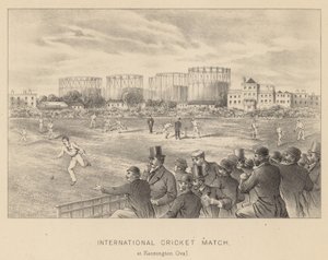 Partita internazionale di cricket al Kennington Oval da English School