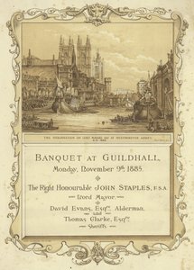 Invito a un banchetto al Guildhall