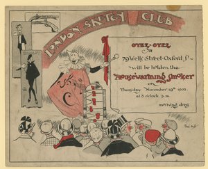 Invito a un evento al London Sketch Club