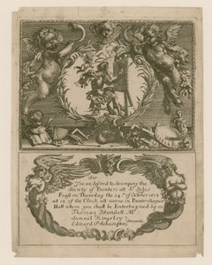 Invito alla Società dei Pittori per il 24 ottobre 1678 da English School