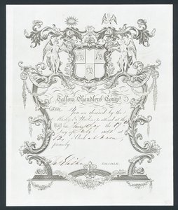 Invito al ballo della Tallow Chandlers Company, Londra da English School